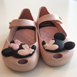 Mini Melissa Mickey & Minnie shoes size 9